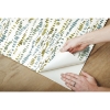 Picture of Lisa Audit Dotted Line Peel and Stick Wallpaper - Green