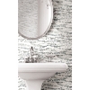 Picture of Lisa Audit Dotted Line Peel and Stick Wallpaper - Grey