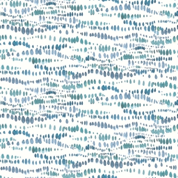 Picture of Lisa Audit Dotted Line Peel and Stick Wallpaper - Blue