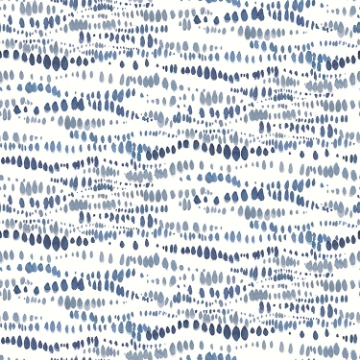 Picture of Lisa Audit Dotted Line Peel and Stick Wallpaper - Navy