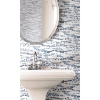 Picture of Lisa Audit Dotted Line Peel and Stick Wallpaper - Navy