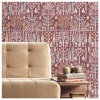 Picture of Persian Ikat Peel & Stick Wallpaper - Red