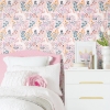 Picture of Clara Jean Unicorn Paradise Peel & Stick Wallpaper - Pink