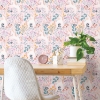 Picture of Clara Jean Unicorn Paradise Peel & Stick Wallpaper - Pink