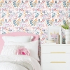 Picture of Clara Jean Unicorn Paradise Peel & Stick Wallpaper - White