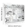 Picture of Disney and Pixar Cars Schematic Peel and Stick Wallpaper - Grey