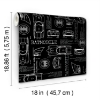 Picture of Batmobile Blueprint Peel And Stick Wallpaper - Black