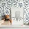 Picture of Deep Sea Toile Peel and Stick Wallpaper - Blue