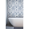 Picture of Deep Sea Toile Peel and Stick Wallpaper - Blue