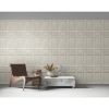 Picture of Beveled Wood Paneling Peel & Stick Wallpaper - Brown