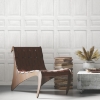 Picture of Beveled Wood Paneling Peel & Stick Wallpaper - White