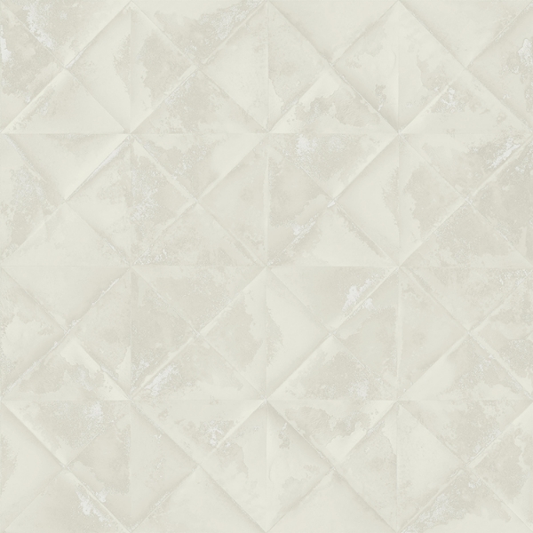 Picture of Reclaimed Tin Diamond Peel and Stick Wallpaper - Beige