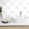 Picture of Diamond Tile Geo Peel & Stick Wallpaper - Black