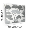 Picture of Umbrella Pines Peel & Stick Wallpaper - Grey