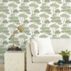 Picture of Umbrella Pines Peel & Stick Wallpaper - Green