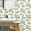 Picture of Umbrella Pines Peel & Stick Wallpaper - Green