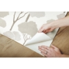 Picture of Umbrella Pines Peel & Stick Wallpaper - White