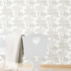 Picture of Umbrella Pines Peel & Stick Wallpaper - White