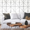 Picture of Jane Dixon Diamond Grid Specks Peel & Stick Wallpaper - Black