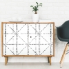 Picture of Jane Dixon Diamond Grid Specks Peel & Stick Wallpaper - Black