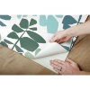 Picture of Jane Dixon Leaf Sprigs Peel and Stick Wallpaper - Green