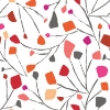 Picture of Jane Dixon Terrazzo Branch Peel and Stick Wallpaper - Red