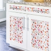 Picture of Jane Dixon Terrazzo Branch Peel and Stick Wallpaper - Red