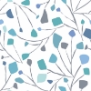 Picture of Jane Dixon Terrazzo Branch Peel and Stick Wallpaper - Blue