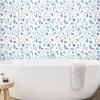 Picture of Jane Dixon Terrazzo Branch Peel and Stick Wallpaper - Blue