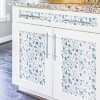 Picture of Jane Dixon Terrazzo Branch Peel and Stick Wallpaper - Blue