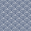 Picture of Jane Dixon Coastal Scallop Peel & Stick Wallpaper - Blue