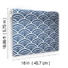 Picture of Jane Dixon Coastal Scallop Peel & Stick Wallpaper - Blue