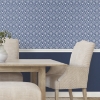 Picture of Jane Dixon Coastal Scallop Peel & Stick Wallpaper - Blue