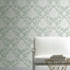 Picture of Damask Peel & Stick Wallpaper - Green