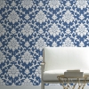 Picture of Damask Peel & Stick Wallpaper - Indigo