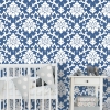 Picture of Damask Peel & Stick Wallpaper - Indigo