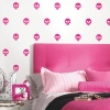 Picture of Disney Cruella Glamour Skulls Peel & Stick Wallpaper - Pink