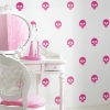 Picture of Disney Cruella Glamour Skulls Peel & Stick Wallpaper - Pink