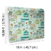 Picture of Holalola Caribbean Peel & Stick Wallpaper - Teal