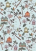 Picture of Holalola Calypso Jungle Peel & Stick Wallpaper - Blue