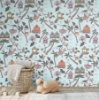 Picture of Holalola Calypso Jungle Peel & Stick Wallpaper - Blue