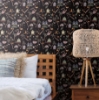 Picture of Holalola Calypso Jungle Peel & Stick Wallpaper - Black