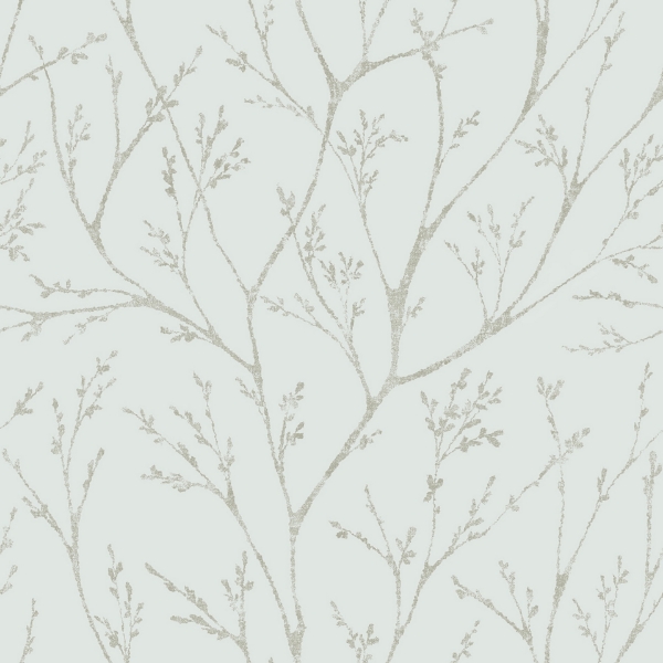 Picture of Tree Branches Peel & Stick Wallpaper - Blue