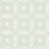 Picture of Overlapping Medallions Peel & Stick Wallpaper - Green