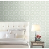 Picture of Overlapping Medallions Peel & Stick Wallpaper - Green