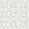 Picture of Overlapping Medallions Peel & Stick Wallpaper - Grey