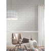 Picture of Overlapping Medallions Peel & Stick Wallpaper - Grey