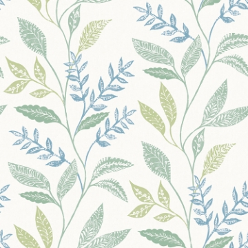 Picture of Cottage Vine Peel & Stick Wallpaper - Green