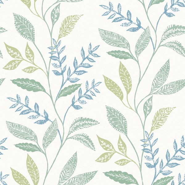 Picture of Cottage Vine Peel & Stick Wallpaper - Green