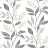 Picture of Cottage Vine Peel & Stick Wallpaper - Grey